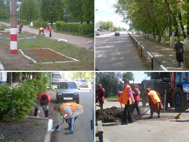 Продолжаются работы по озеленению города Шумерли